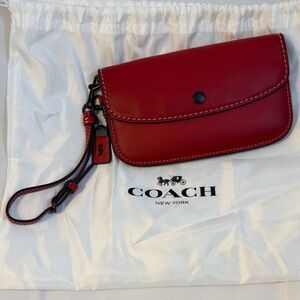 Coach Cherry Red Wristlet